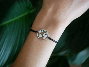 Weltkugel Armband
